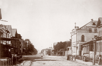 Карелин Андрей Осипович. Нижний Новгород, Варварская улица. 1870-е годы.