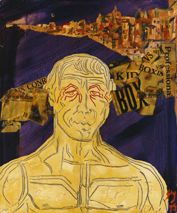 Сильвестр Сталлоне. Поиски Рокки. Холст, масло. 92х82. 1975. Частное собрание.