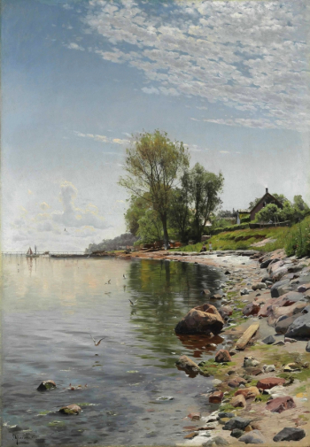 Петер Мёрк Мёнстед. Берег. Холст, масло. 118х83. 1900. Частное собрание.