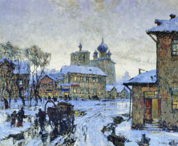 Горбатов Константин Иванович. Зима. Оттепель. Холст, масло. 111х138. 1910. Севастопольский художественный музей имени М.П.Крошицкого.