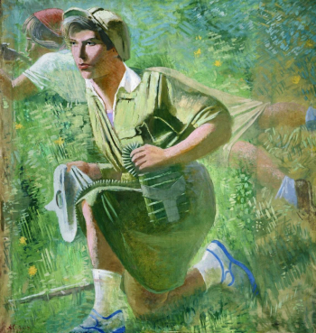 Самохвалов Александр Николаевич. Осоавиахимовка. Холст, масло. 120х116. 1932. Государственный Русский музей.