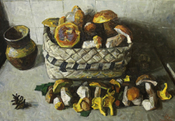 Зудов Николай Иванович. Грибы. Холст, масло. 20 век. Частное собрание.