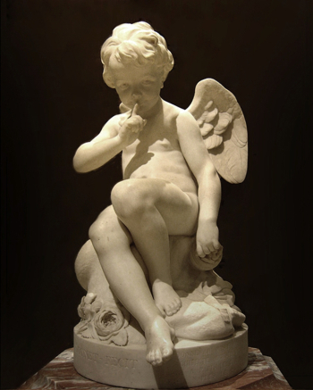 Этьен Морис Фальконе. Грозящий Амур. Мрамор. 48х34х22. 1757. Лувр.