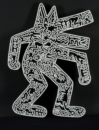 Кит Харинг. Пёс. Бумага, литография. 116,2х89,5. 1986. Частное собрание.