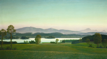 Георг Шримпф. Пейзаж. Холст, масло. 90х161. 1934. Частное собрание.
