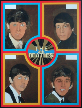 Питер Блейк. Битлз (The Beatles). Панель, акрил. 1962. Галерея Паллант-Хаус.