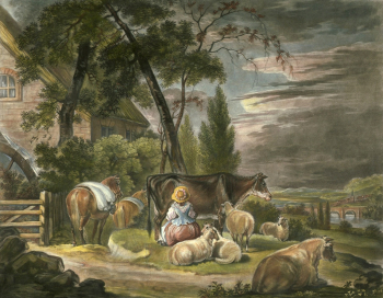 Филипп Доу. Утренняя работа. Холст, масло. 1791. Частное собрание.