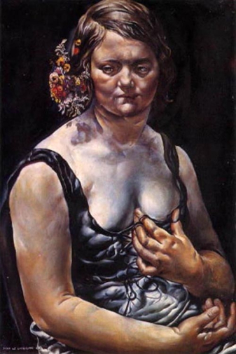 Айвен Ле Лоррейн Олбрайт. Память о прошлом. Холст, масло. 77,5х51,4. 1927. Чикагский институт искусств.