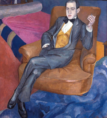 Бруни Лев Александрович. Портрет А.С.Лурье. Холст, масло. 138х127. 1915. Государственный Русский музей.