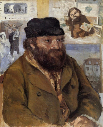 Камиль Писсарро. Поль Сезанн. Холст, масло. 73х59. 1874. Лондонская национальная галерея.