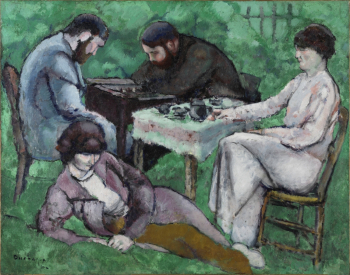 Марсель Дюшан. Игра в шахматы. Холст, масло. 114х146. 1910. Художественный музей Филадельфии.