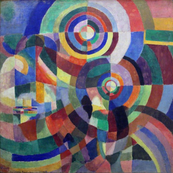 Соня Делоне. Электрическая призма. Холст, масло. 250х250. 1914. Музей современного искусства (Париж).