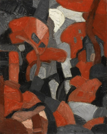 Франсис Пикабиа. Красное дерево. Холст, масло. 92х73. 1912. Государственный музей современного искусства (Париж).