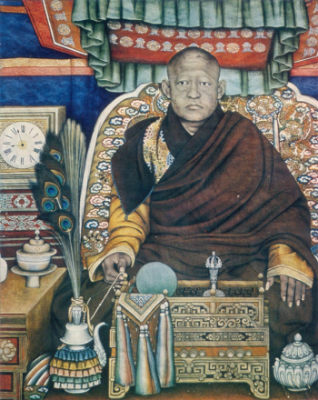 Балдуугийн (Шарав) Марзан. Портрет Богдо-гэгэна VIII. 1924. `Искусство Монголии` (1986).