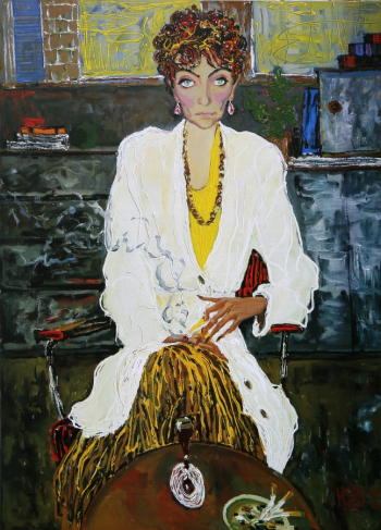 Жарков Юрий Дмитриевич. Марина. Холст, темпера. 140х100. 2001. Собрание семьи художника.