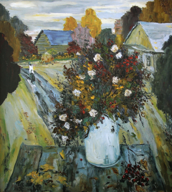 Жарков Юрий Дмитриевич. Осенний букет. Холст, масло. 120х110. 2005. Собрание семьи художника.