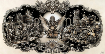 Джо Фентон. Одиночество. Бумага, шариковая ручка. 2011. Частное собрание.