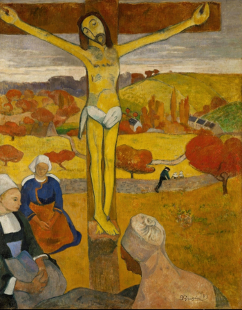 Поль Гоген. Жёлтый Христос. Холст, масло. 92,1х73. 1889. Художественная галерея Олбрайт-Нокс.