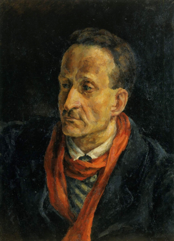 Осмёркин Александр Александрович. Портрет В.А.Пяста. Холст, масло. 71х53. 1926. Киевский музей русского искусства.