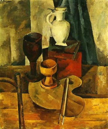 Осмёркин Александр Александрович. Натюрморт. Холст, масло. 108х90. 1920. Тульский областной художественный музей.