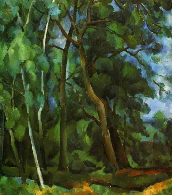 Осмёркин Александр Александрович. Лес в Кунцево. Холст, масло. 105х92. 1919. Нижегородский государственный художественный музей.