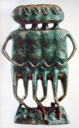 Дронов Михаил Викторович. Лебединое озеро. Бронза. 130x82x22. 1994. Московский музей современного искусства.