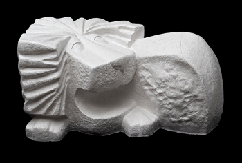 Дронов Михаил Викторович. Лев. Гипс. 48x90x44. 2013. Частное собрание.
