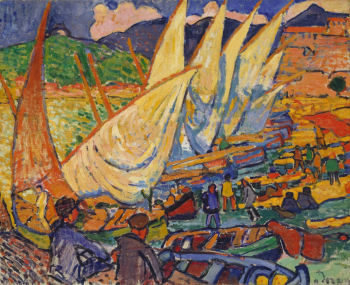 Андре Дерен. Рыбацкие лодки. Холст, масло. 81х100. 1905. Метрополитен-музей.