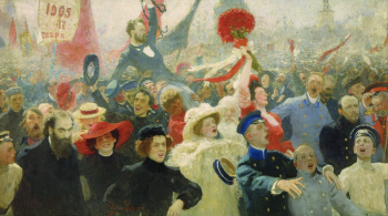 Репин Илья Ефимович. Манифестация 17 октября 1905 года. Холст, масло. 184х322. 1907-1911. Государственный Русский музей.