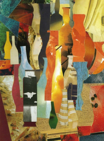 Рояк (Раяк) Ефим Моисеевич. Натюрморт. Бумага, коллаж. 25,2х18,7. 1983. Собрание Романа Бабичева.