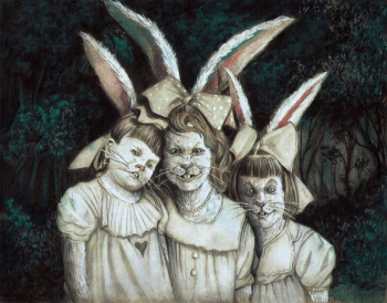 Томас Боэрснер. Три маленькие зайки. Иллюстрация. Частное собрание.