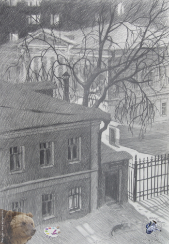 Леонова Наталия Алексеевна. Рисунок. Бумага, акварель. 60х50. 1993. Авторское собрание.