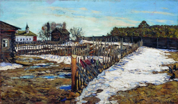 Туржанский Леонард Викторович. Весна в западном крае. Холст, масло. 70х119. 1910. Иркутский областной художественный музей имени В.П.Сукачева.