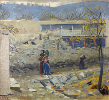Коджоян Акоп Карапетович. Осень в Ереване. Холст, масло. 45х48. 1923. Местонахождение картины неизвестно.