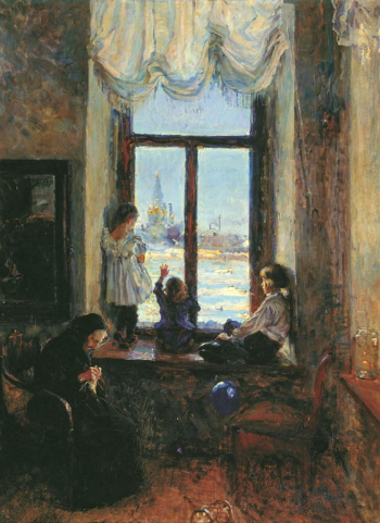 Мешков Василий Никитич. Весна идёт. Холст, масло. 77х60. 1901. Калужский областной художественный музей.