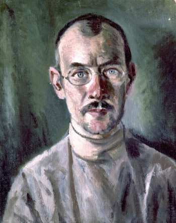 Зефиров Константин Клавдианович. Портрет А.В.Фонвизина. Холст, масло. 37х30. 1918-1923. Местонахождение картины неизвестно.