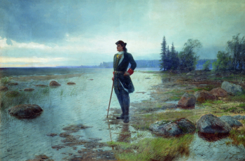 Лагорио Лев Феликсович. На берегу пустынных волн. Холст, масло. 1897. Государственный мемориальный музей А.В.Суворова.