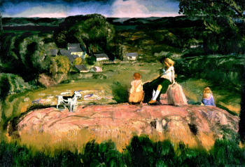 Джордж Уэсли Беллоуз. Три ребёнка. Холст, масло. 77,2х112,2. 1919. Белый дом.