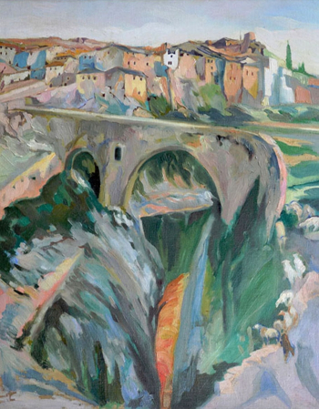 Белова Ангелина Петровна. Вид Толедо. Холст, масло. 80х65. 1913. Музей Блейстена (Мехико).