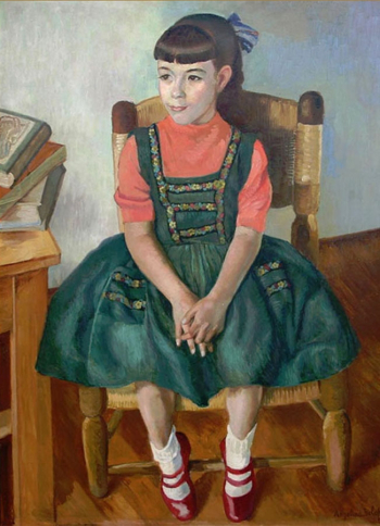 Белова Ангелина Петровна. Портрет Сусаны Диас де Леон. Холст, масло. 88х66. 1956. Музей Блейстена (Мехико).