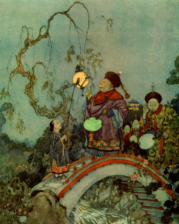 Эдмунд Дюлак. Соловей. Иллюстрация. 1911. Частное собрание.