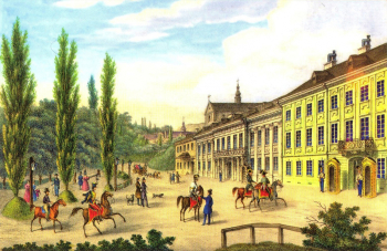 Кароль (Карел, Карл) Ауэр. Губернаторские валы. Бумага, литография. 19 век. Львовский центр городской истории.