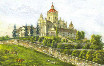 Кароль (Карел, Карл) Ауэр. Собор Святого Юра. Бумага, литография. 1837. Львовский центр городской истории.