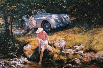 Алан Фирнли. Пикник. Холст, масло. 20 век. Частное собрание.