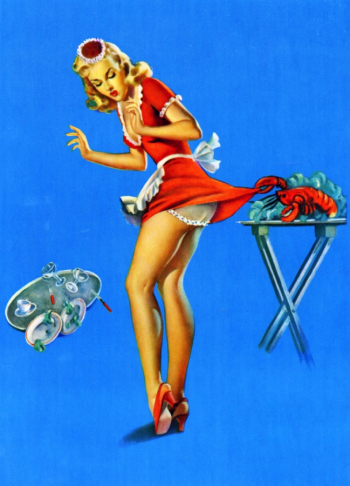 Воган Олден Басс. Рак. Панель, масло. 20 век. Частное собрание.