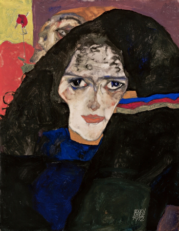 Эгон Шиле. Женщина в трауре. Холст, масло. 42,5х34. 1912. Музей Леопольда.