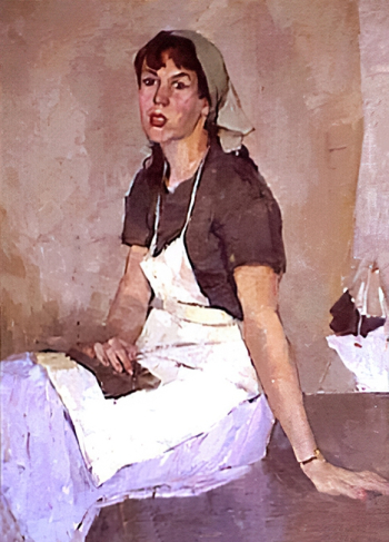 Юманкова Сирена Никитична. Женский портрет. Холст, масло. 100х74. 1961. Чувашский государственный художественный музей.
