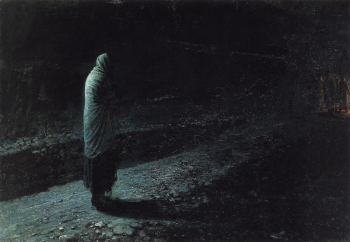 Ге Николай Николаевич. Совесть. Иуда. Холст, масло. 149х210. 1891. Государственная Третьяковская галерея.