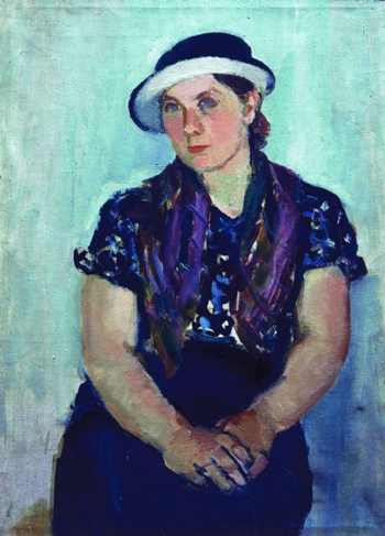 Зенькович Вера Владимировна. Женский портрет. Холст, масло. 63х46. 1934. Музей искусства Санкт-Петербурга XX-XXI веков.