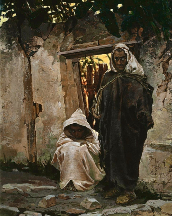 Якоби Валерий Иванович. Типы Танжера. Холст, масло. 49,5х39. 1879. Кисловодский мемориальный музей-усадьба художника Н.А.Ярошенко.